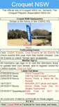 Mobile Screenshot of croquet-nsw.org