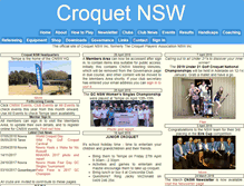 Tablet Screenshot of croquet-nsw.org